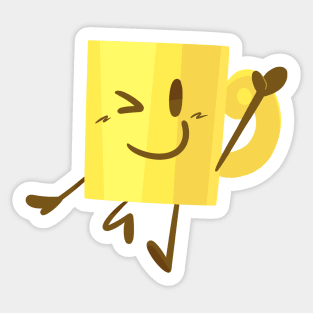 Cup (Paper Puppets Take 2) Sticker